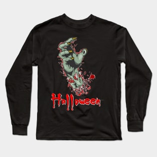 halloween vintage scary Hand Long Sleeve T-Shirt